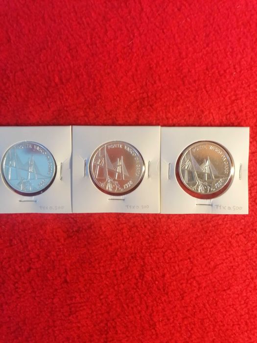 Moedas 500$ Escudos Prata 1995/01 Comemorativas