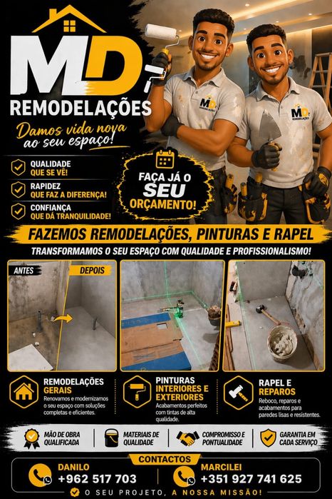 Remodelaçoês pintura rapel