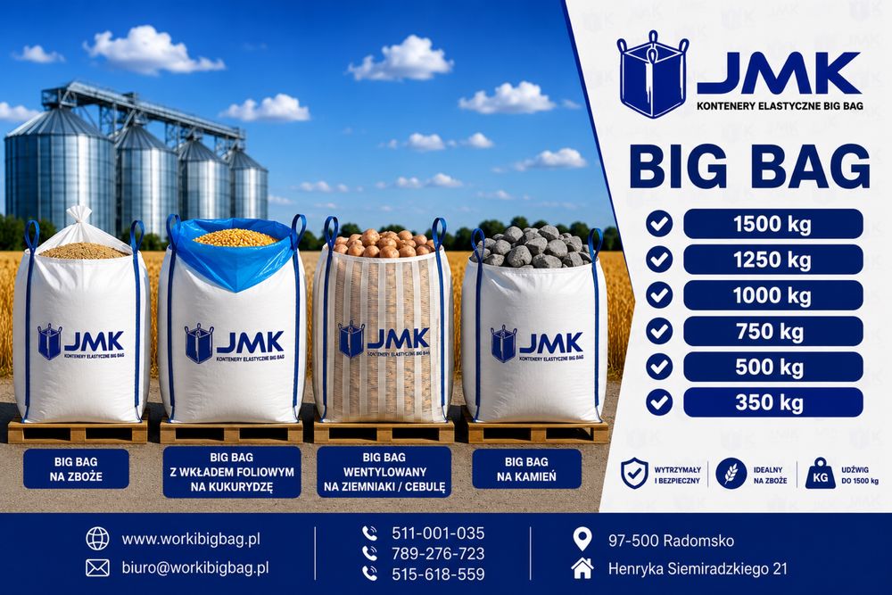 Worki big bag bagi Duza ilosc bigbag