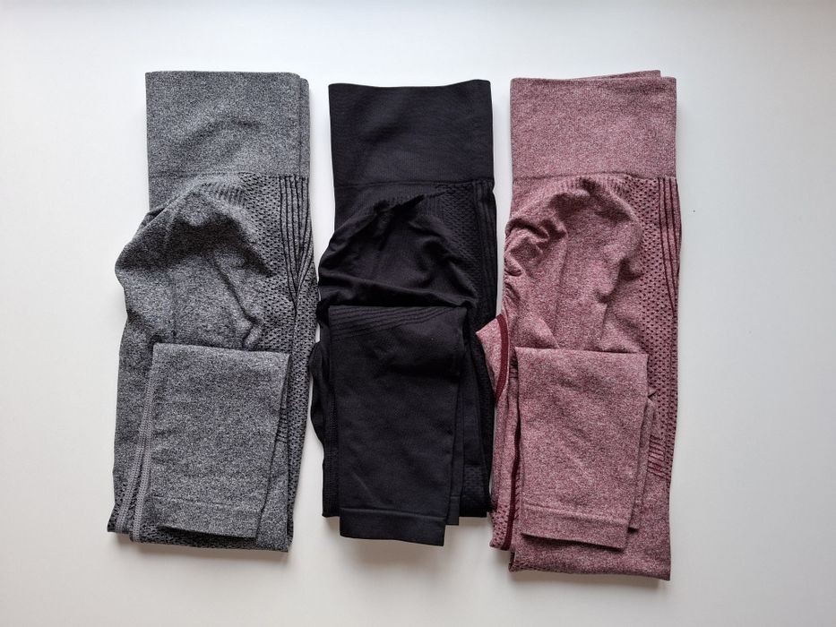 Nowe legginsy push up damskie czarne rozm S