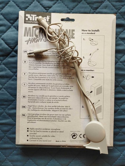 Microfone Trust para Computador PC com base