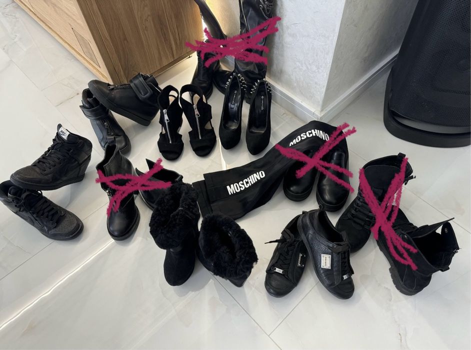 Пакет обуви на девушку или подростка 35р. туфли кроссовки ботинки