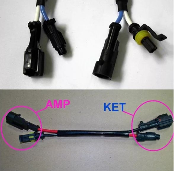 Адаптер-переходник с разъёмами КЕТ на разьем AMP