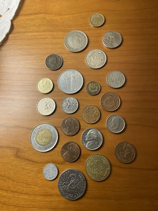 Moedas Antigas(vários paises)
