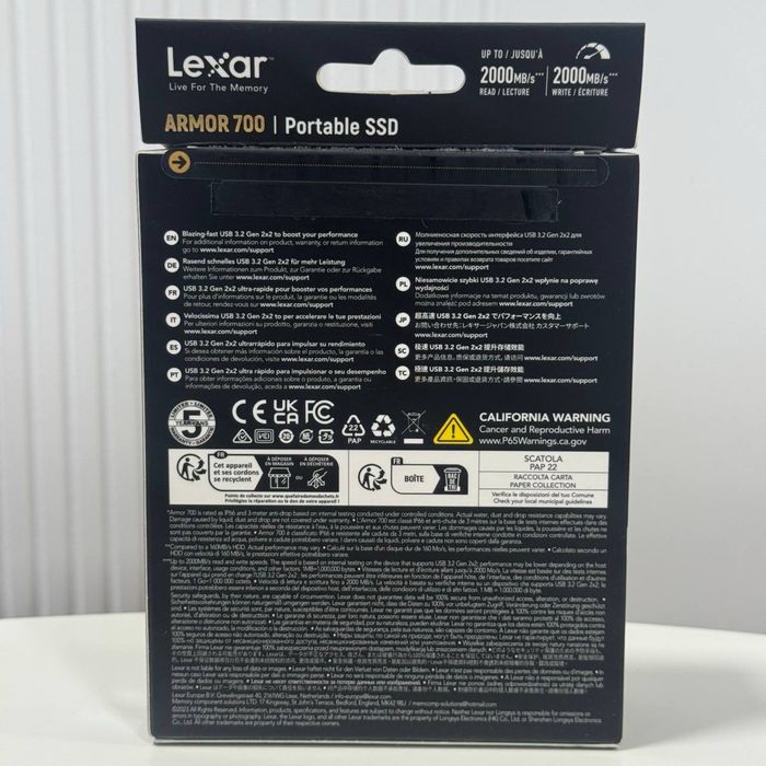 Lexar ARMOR 700 Portable SSD 4TB Накопичувач