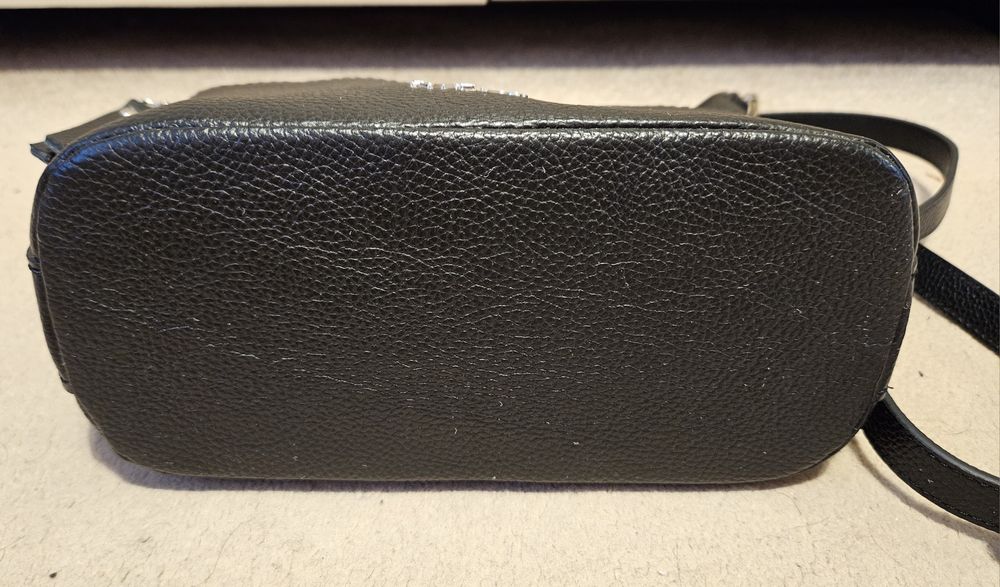 Ryłko torebka czarna listonoszka 100% skóra naturalna