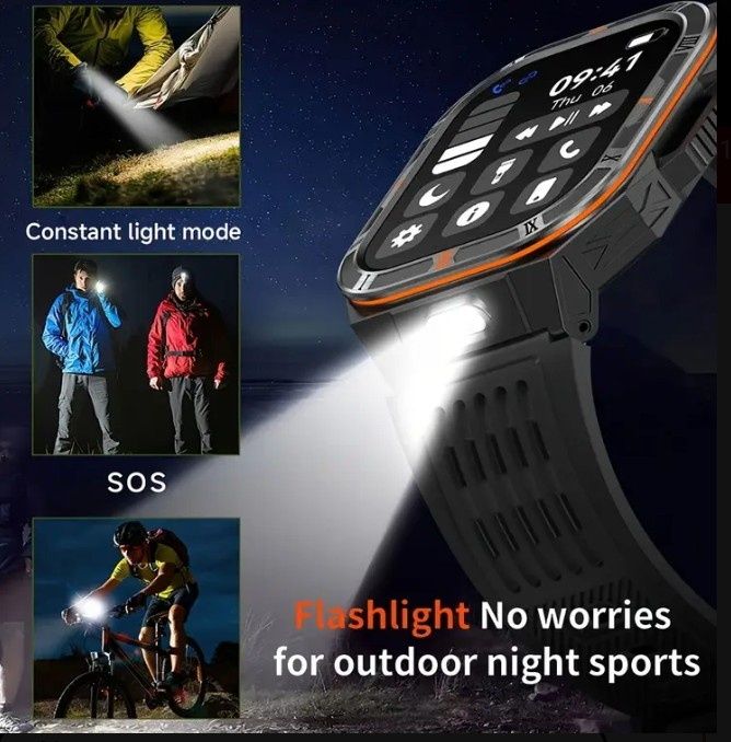Тактичний годинник|Смарт часы|Smart Watch LIGE HT38