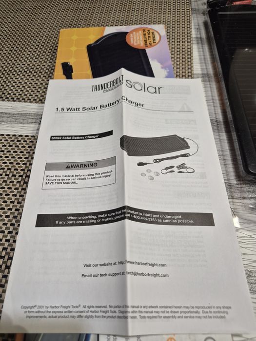 Panel solar Thunderbolt 1,5 Watt.