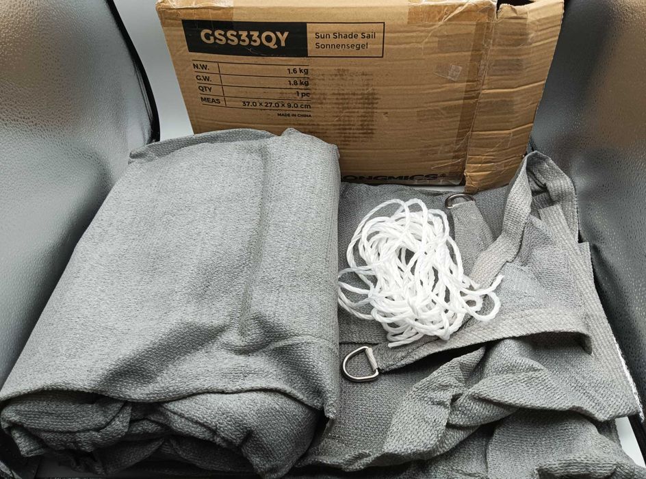 Songmics 3x3m Toldo Transpirável quadrado