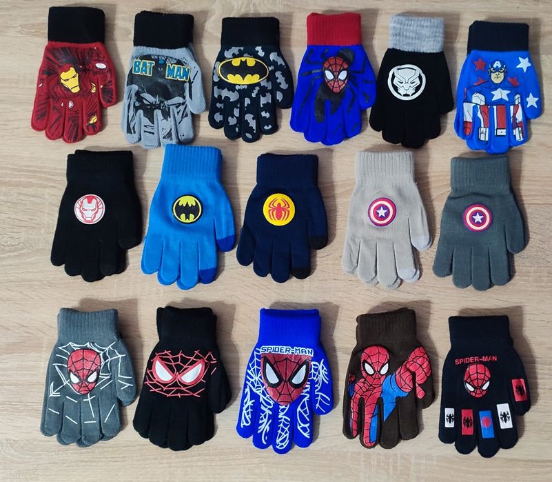 Рукавички дитячі (перчатки) Супергерої 13-15см