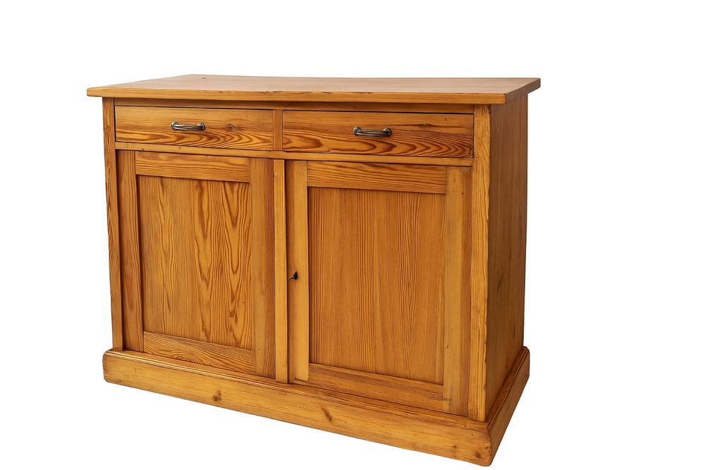 Recznie robiona komoda z litego drewna styl rustykalny wiejski vintage