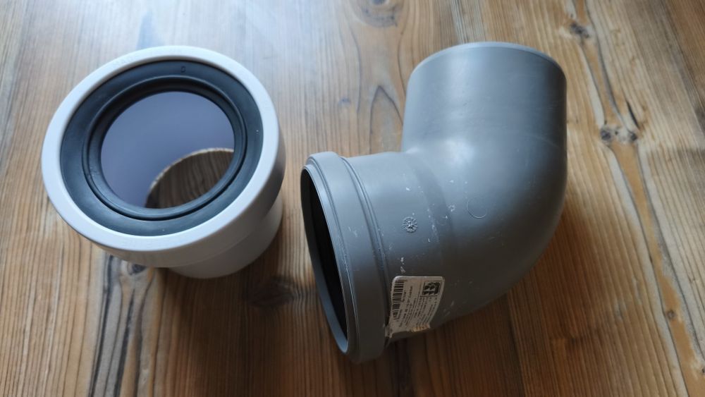 Przyłącze kanalizacyjne MC Alpine + kolano 110mm 67*