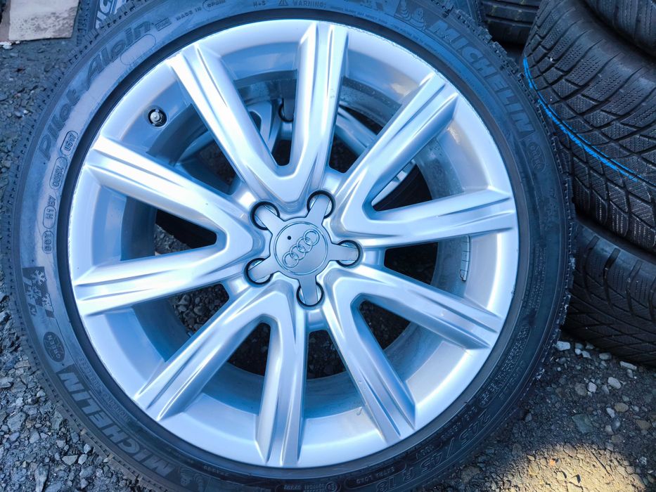 Koła Audi A4 A5 A6 C8 A8 A7 Q5 SQ5 Q3 18 cali 5x112 ET39 Opony 245/45