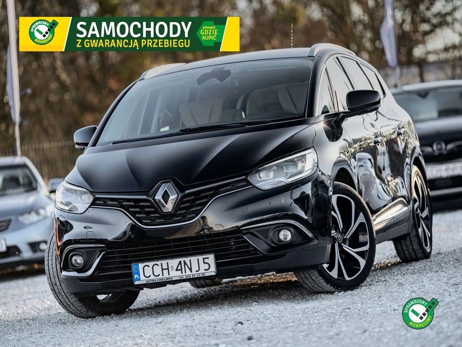 Renault Grand Scenic Z GWARANCJA, Zarejestrowany,150KM, BOSE, Masaż, 7-osób,  Full LED, Kam