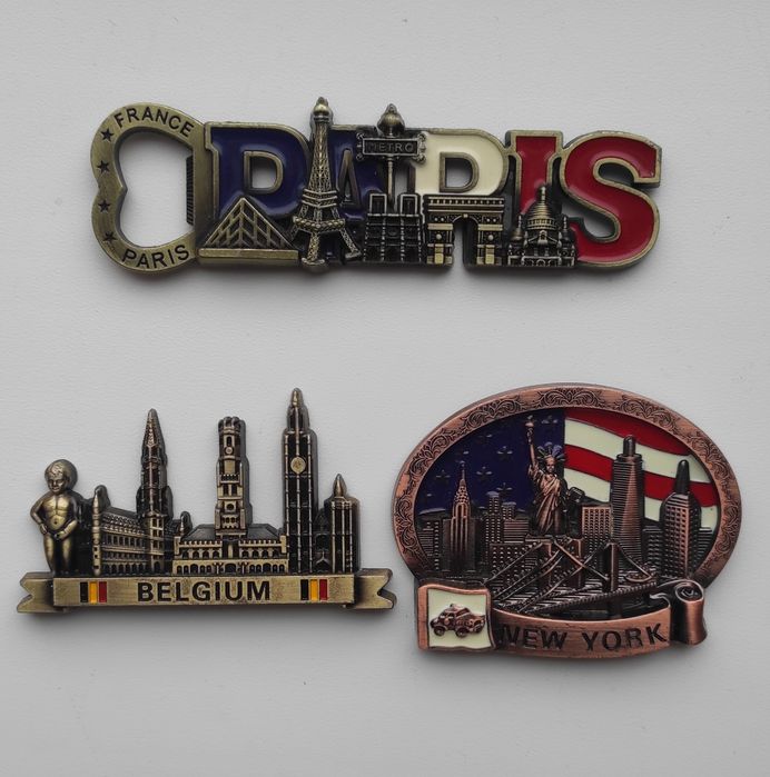 Магніт на холодильник  Бату Париж Нью-Йорк Австралія Сінгапур