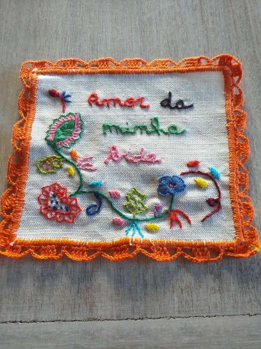 lenço namorados 13cmX13cm