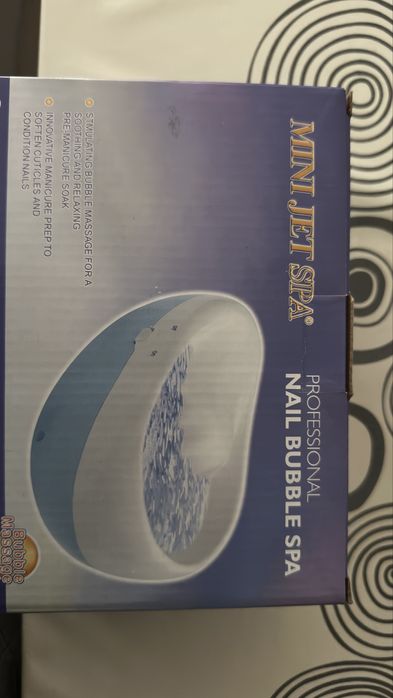 Nail bubble SPA unhas mini jet spa