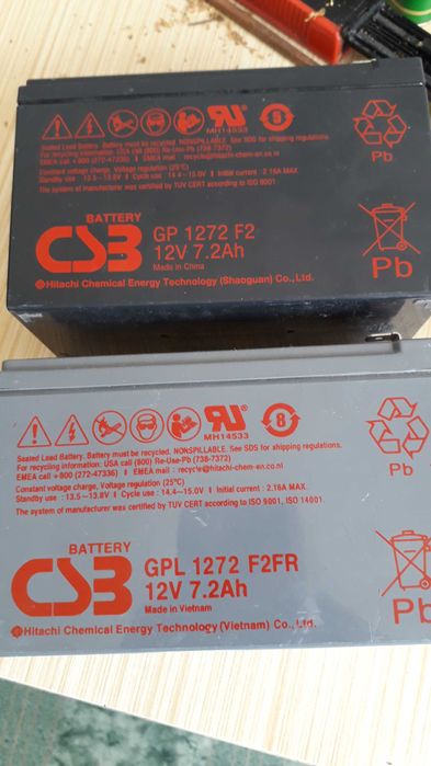 Аккумулятор AGM 12В 7,2Ачас