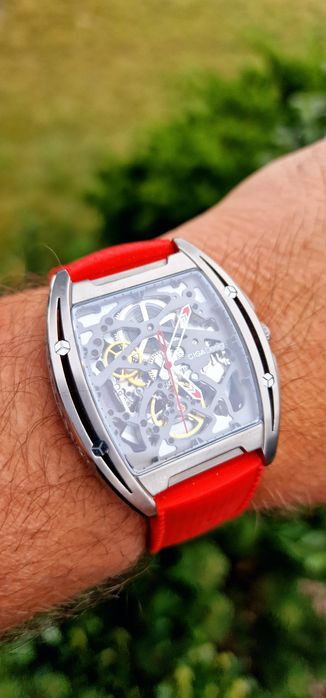 Ciga Design Skeleton Automatic Titanium - szafir , tytan - Tonneau