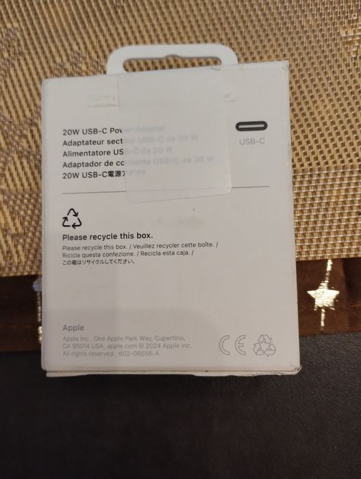 Ładowarka Apple 20 W plus kabel 1m lighting