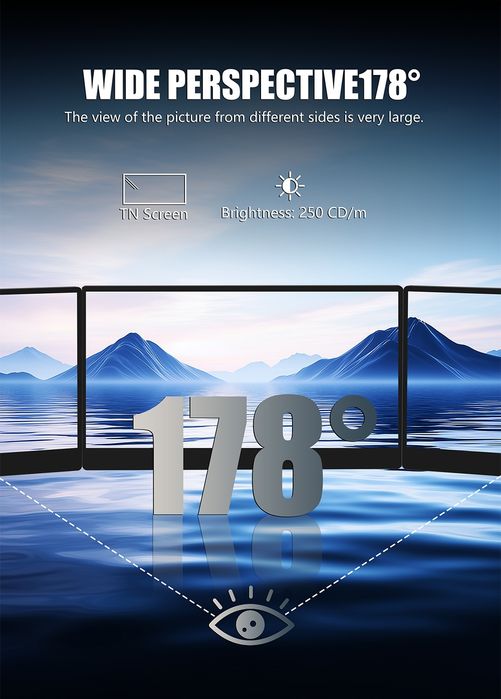 Монитор Mucai N140-S36 14" портативный ноутбук ПК дрон приставка ps4/5