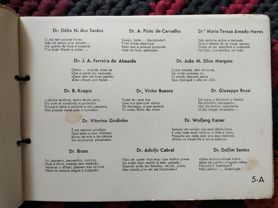 Álbum dos finalistas da faculdade de letras da universidade de Lisboa