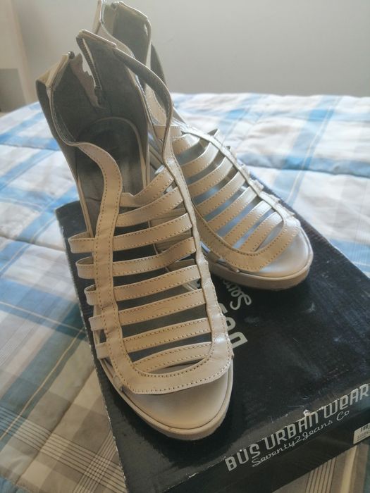 Sandálias pele  Bege 37 - Bus Urban wear