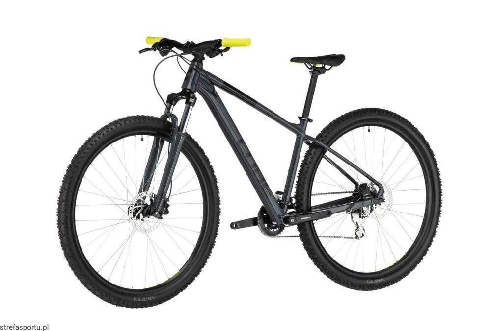 NOWY CUBE AIM PRO Roz XXL 24&quot; Grey Flashyellow *Koła 29* Shimano Acera