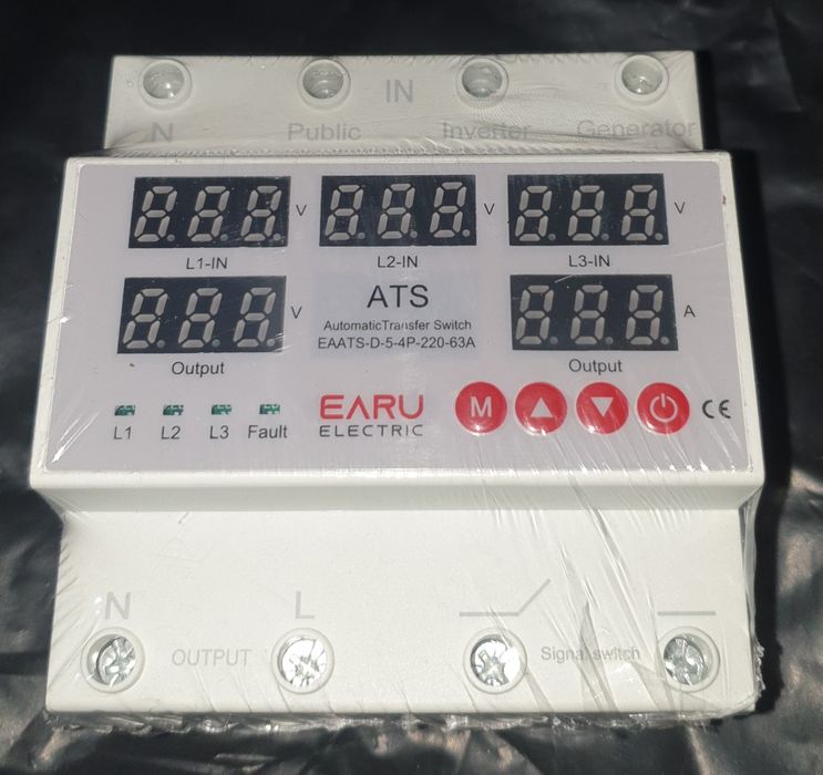 Перемикач фази Реле вибору фаз EARU 100А