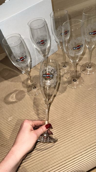 Kieliszki Martini 6 sztuk nowe