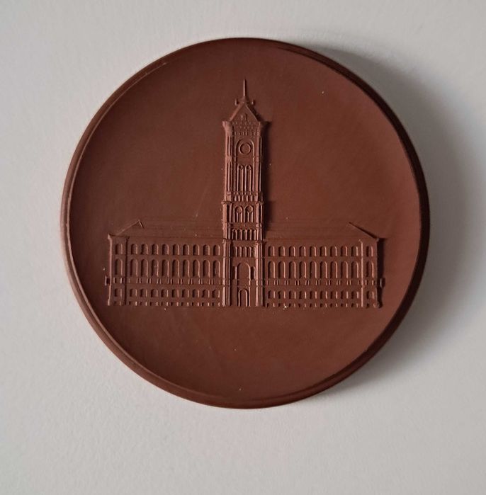 Meissen\ MIŚNIA medal porcelana