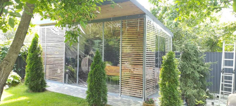 Штори ПВХ для альтанок та терас – вітрозахисні та вологостійкі