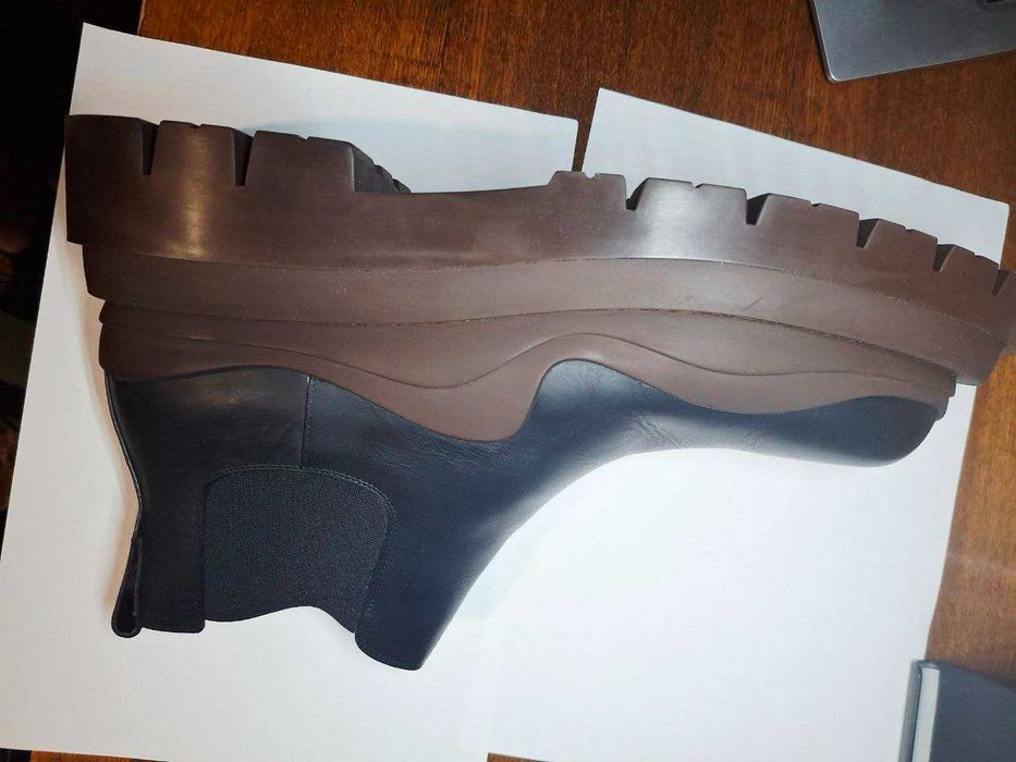 Bottega Veneta Black & Brown Low 'The Tire' Chelsea Boots