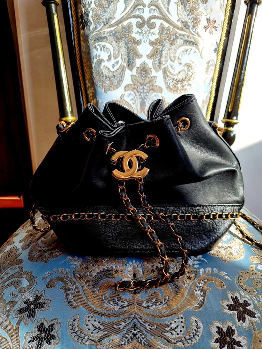 Сумка мешок Chanel Шанель черная