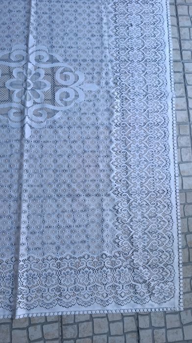 Toalha retangular  imitação renda