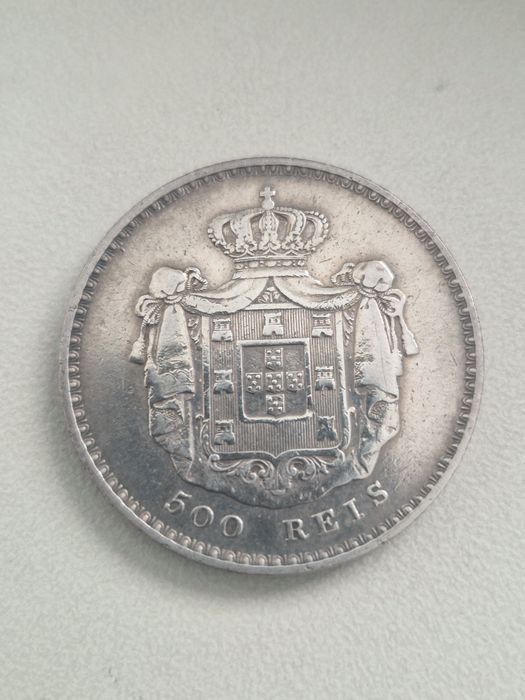 Moeda de prata 500 Reis 1842 D. Maria II
