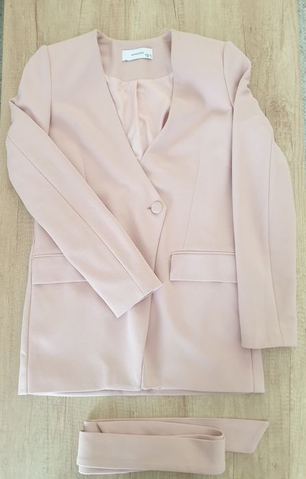 Marynarka damska, żakiet komunia, wesele brudny róż r.34