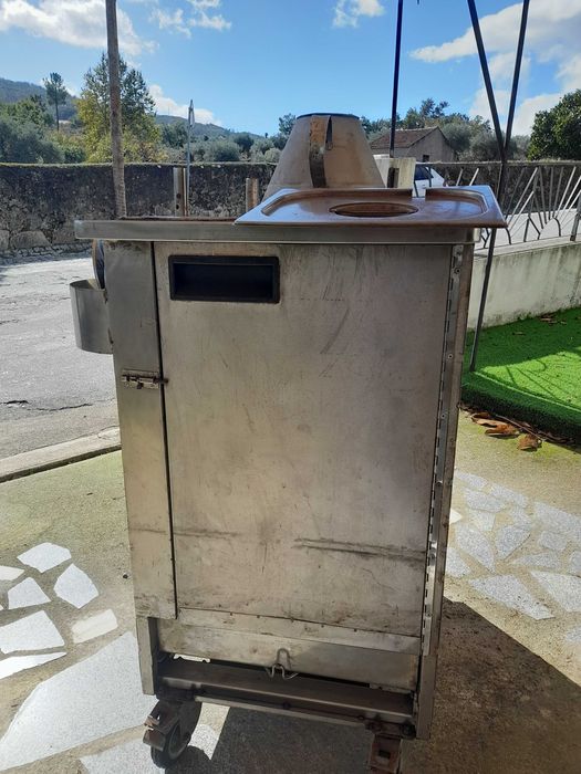 Carro de Castanhas em Inox