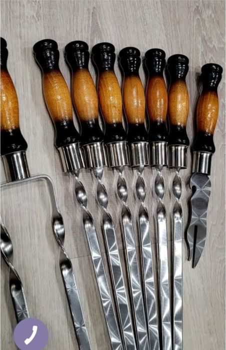 Набір якісних шампурів на подарунок