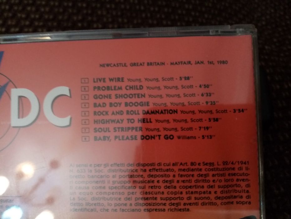 AC/DC Bon, please don't go CD booteg ao vivo raro 1980
