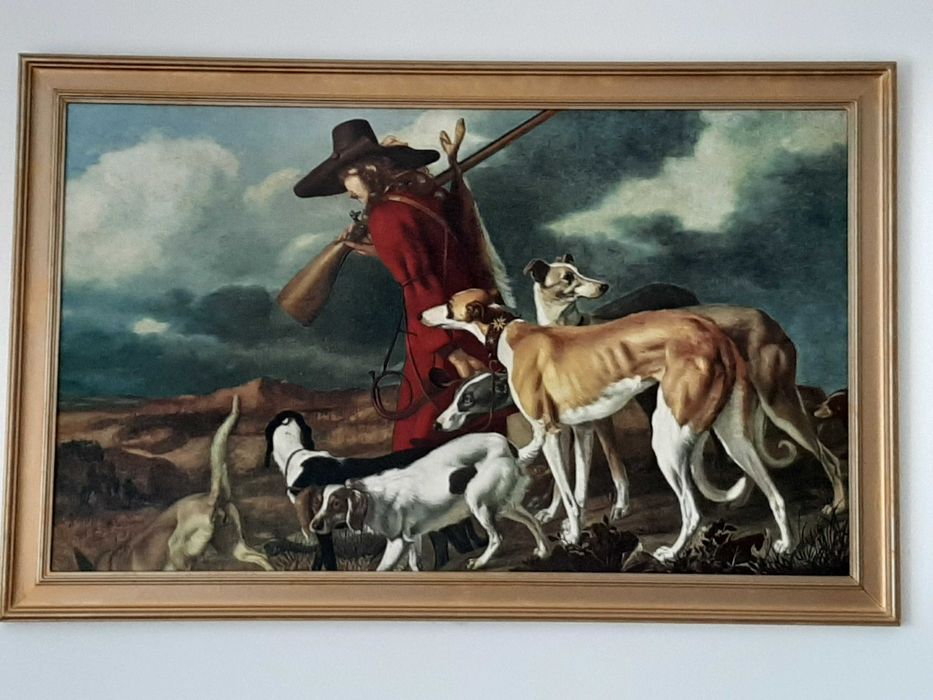 Quadro antigo. A caçada.