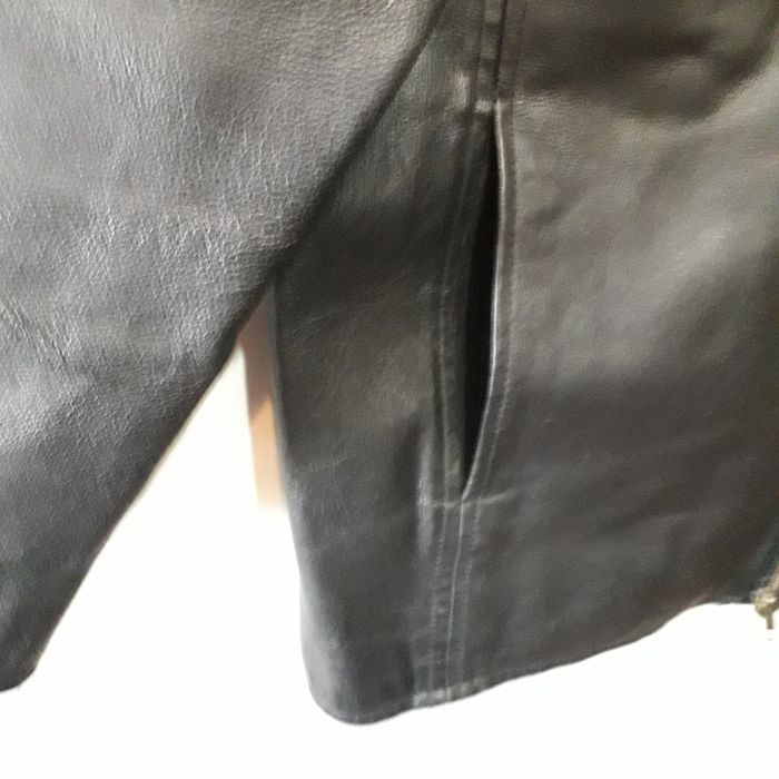 Kurtka skórzana męska, czarna, XL, skóra naturalna