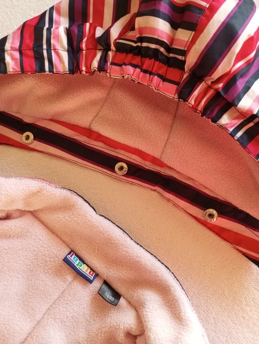 Комбінезон Lupilu74-80(6-9 мес),флис +шапка,+5-0
Тип: демісезон / євро