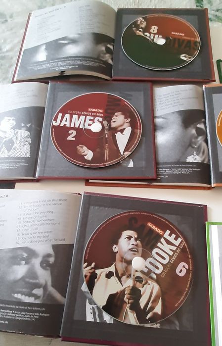 5 livros com cd "Genios do Soul"