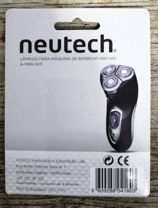 Lâminas de barbear para NEUTECH MBR-N01 (novas)
