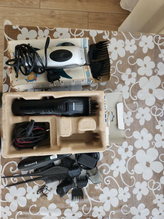 Набір машинок для стрижки та тримерів (Saturn, Philips, Remington) — 3 шт.