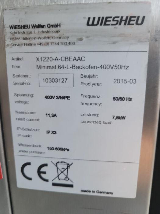 Piec gastronomiczne wiesheu