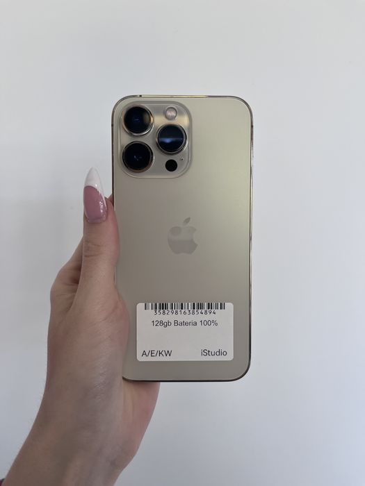 RATY 0% Iphone 13 Pro Złoty 128 GB BATERIA 100% GWARANCJA 12 miesiecy !!!