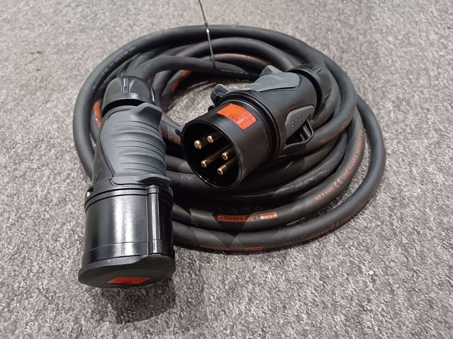 Siłowy kabel zasilający Titanex 5x6 5G6 PCE 32A przedłużacz siłowy 30m