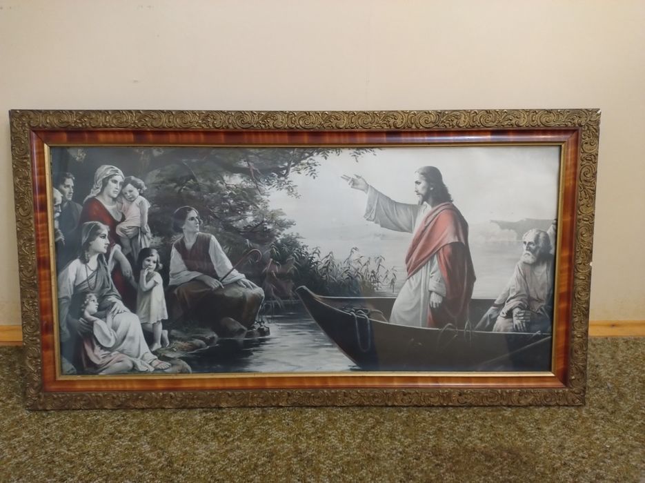 Obraz Jezus na łodzi
